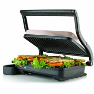 Ovente 2-Slice Electric Panini Press Grill-kookybakes.com