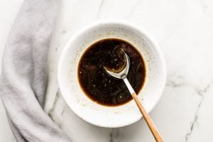 soy sauce lemon juice molasses mixture