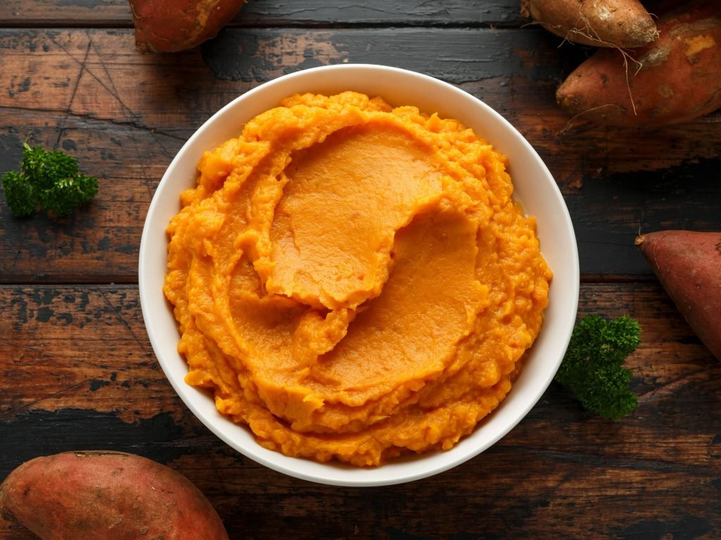 mashed sweet potatoes