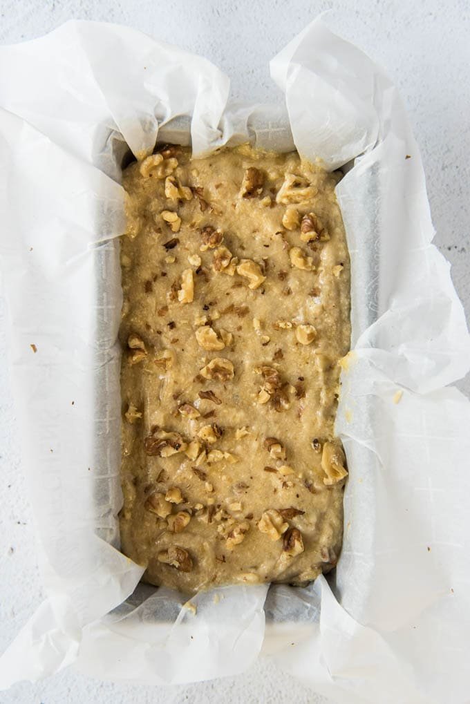 banana bread batter storage in freezer