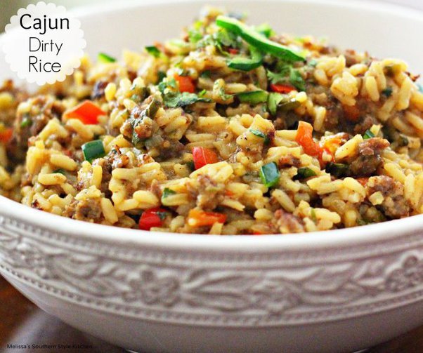 Bojangles cajun Dirty Rice served in bowl-kookybakes.com