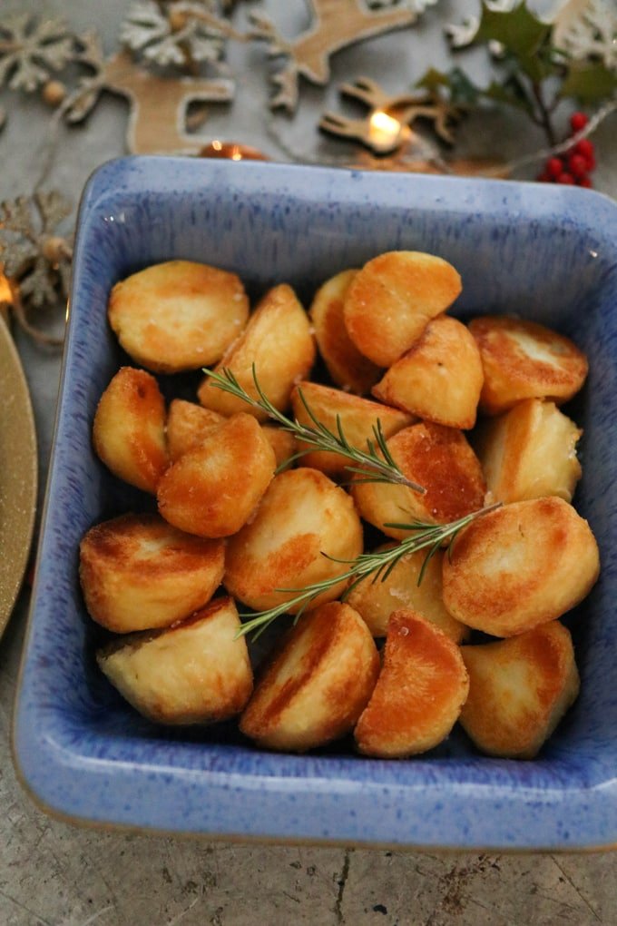 freezing roasted potatoes in plastic container-kookybakes.com