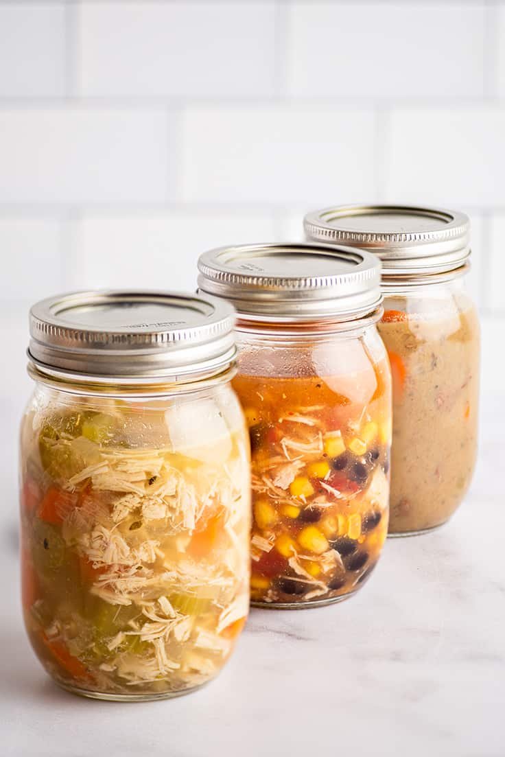 freezing veggies soup in container-kookybakes.com