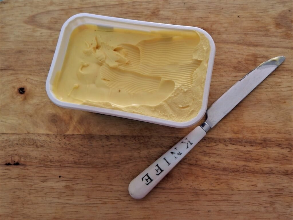 freezing whipped butter in plastic box-kookybakes.com